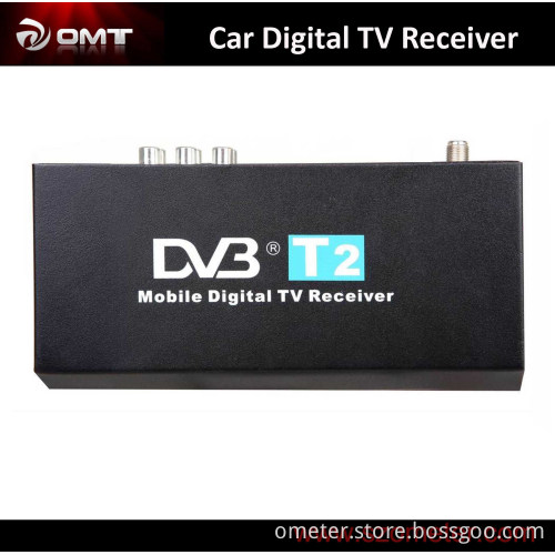 Mobile Digital Car DVB-T2 H. 264 MPEG4 HD Tuner 40km/H Digital TV Receiver Box